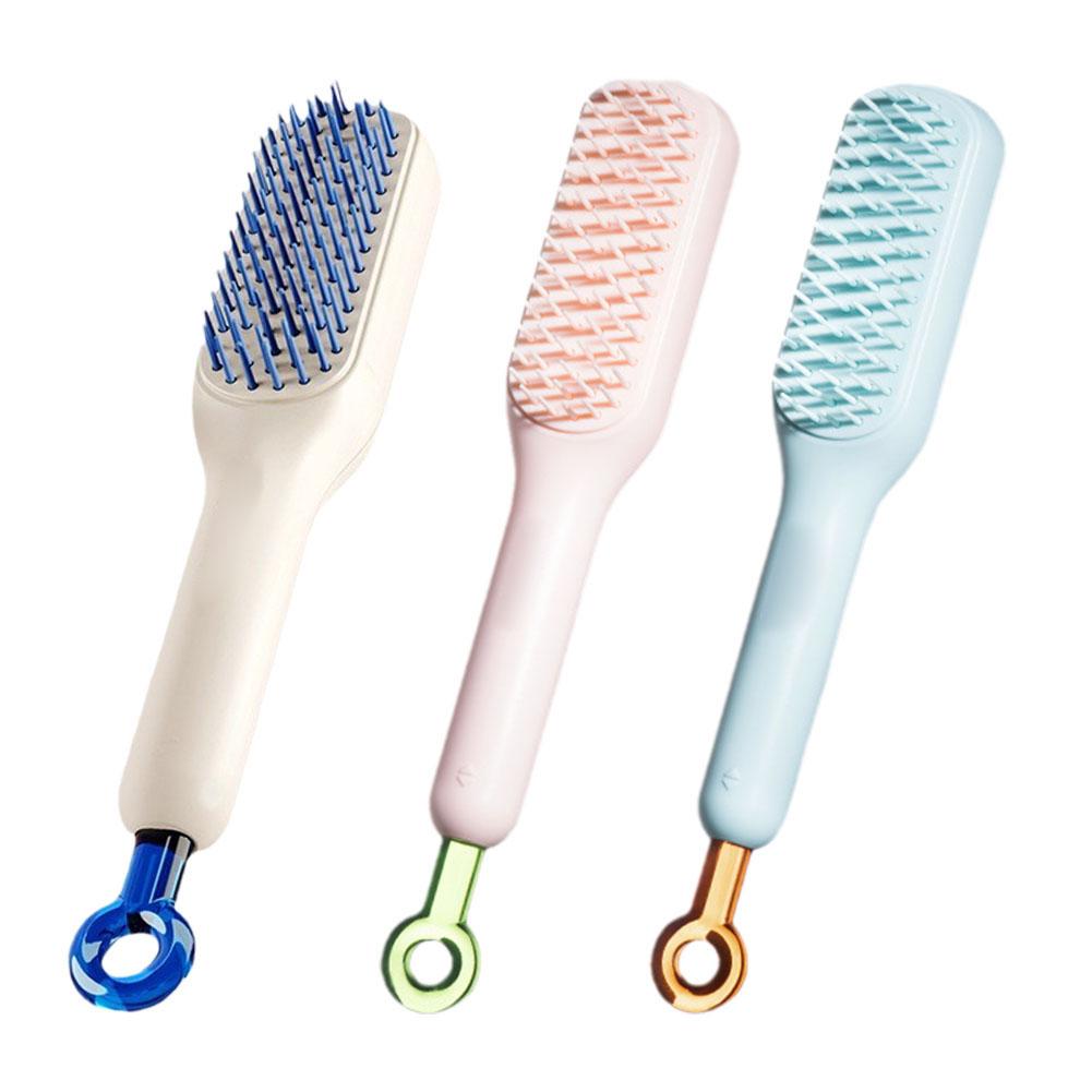 Retractable Self Cleaning Hair Brush