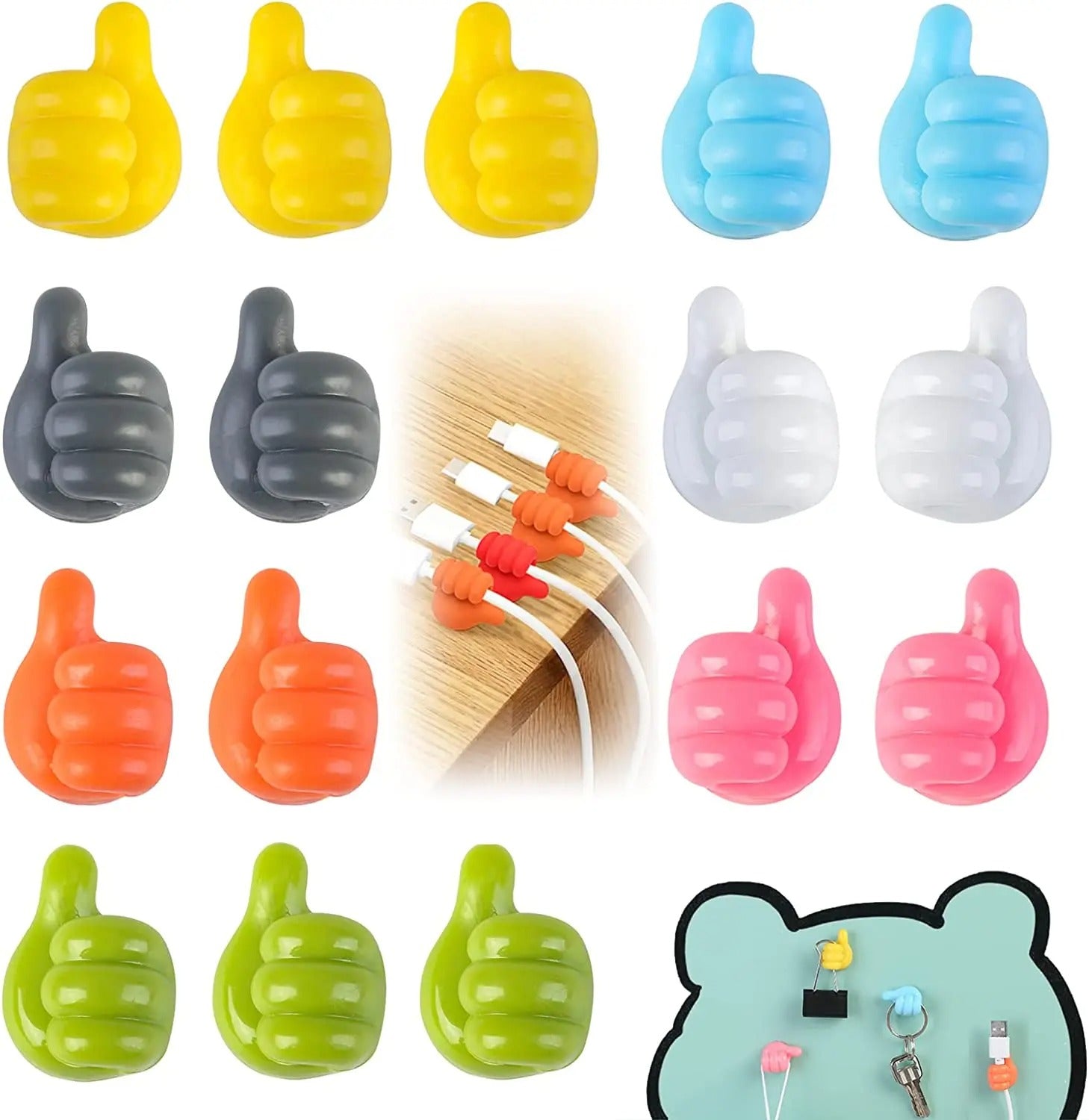 Thumb Hooks Organizer 10 Pcs Set