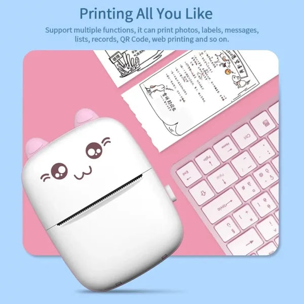 🖨️ Print Anytime, Anywhere with the Mini Portable Thermal Printer! ✨